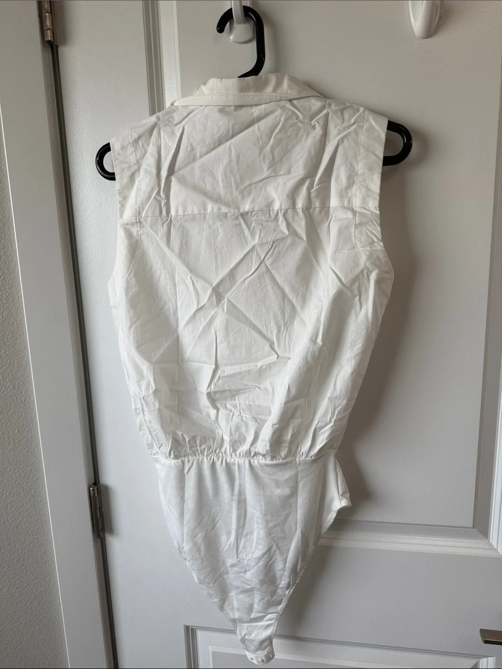 Cider White Sleeveless Collared Bodysuit - Picture 3 of 3